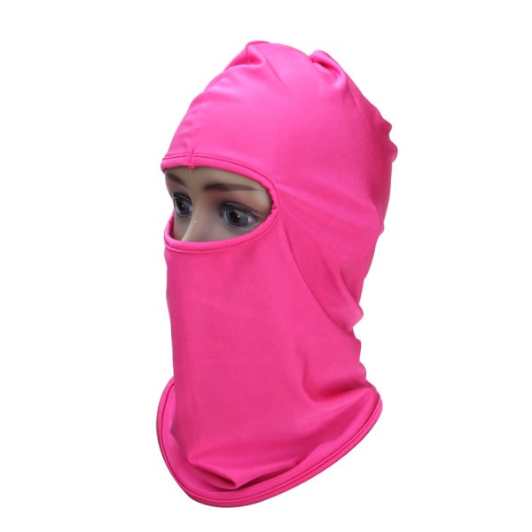 Face protection mask / hood, for paintball, skiing, motorcycling, airsoft, pink color